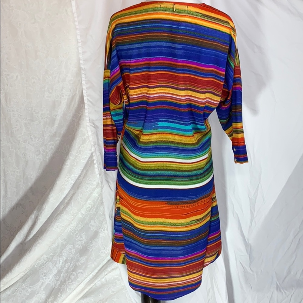 ✓ T-bags Los Angeles EUC dress striped small blue - Picture 4 of 16
